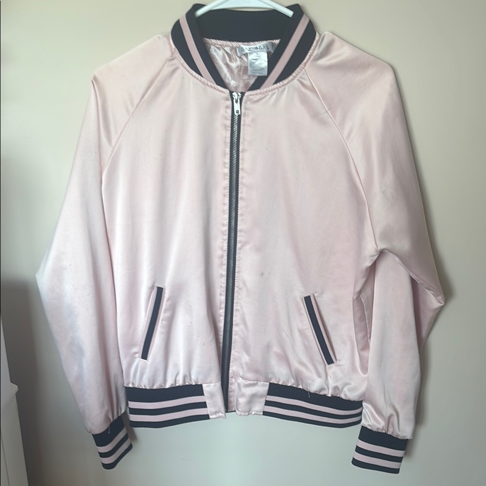 Chic tiger graphic bomber jacket